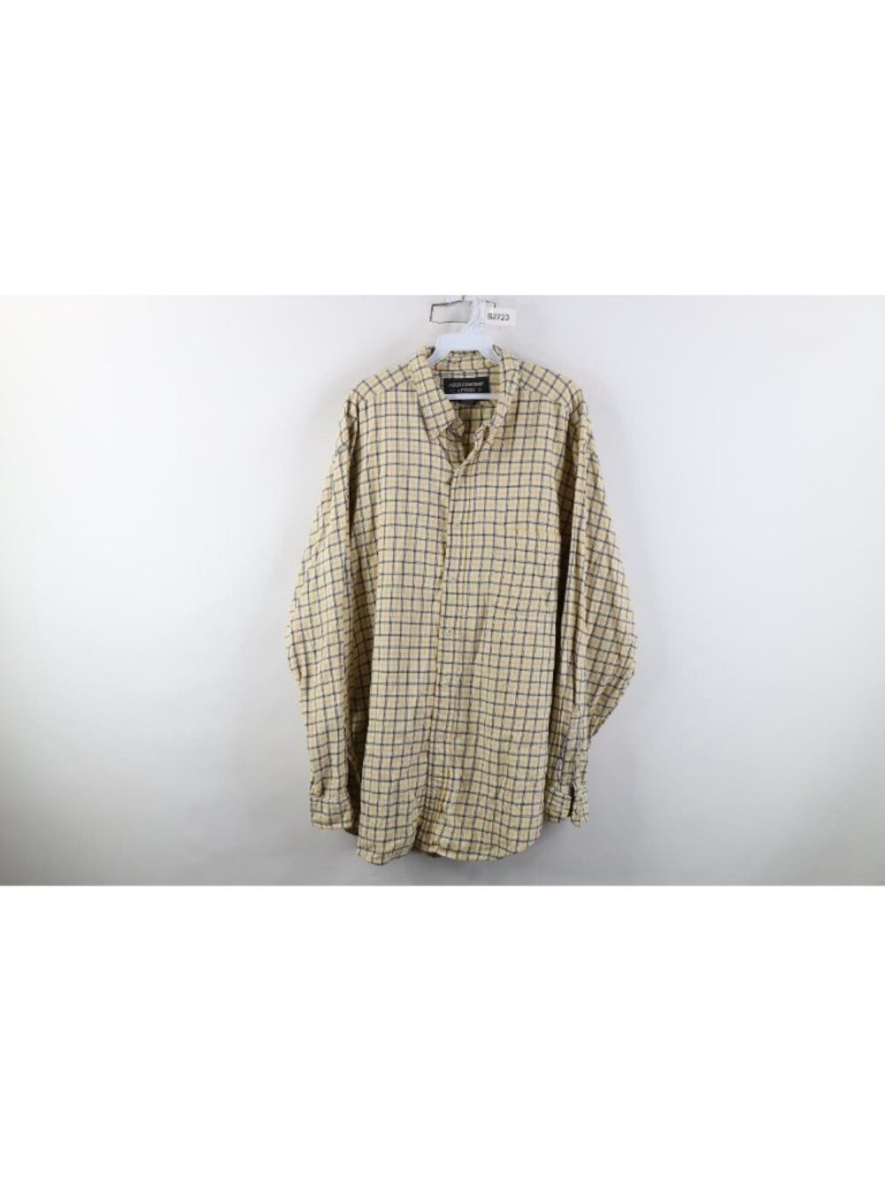Vtg 90s Abercrombie & Fitch Mens L Baggy Wool Blend Flannel Button Down Shirt